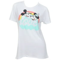 Mickey és Minnie Mouse szerelem női póló-kicsi