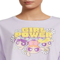 Powerpuff lányok női vágott grafikus póló, Méretek XS-3X