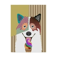 Védjegy Szépművészet 'Bangkaew Dog' vászon művészete: Lanre Adefioye