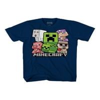Minecraft Boys 4- Crafy Bobble CB rövid ujjú grafikus pólócsomag