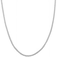 Sterling ezüst búzalánc nyaklánc, 16 ” -30”, homárkapocs, nők, lányok, unisex számára