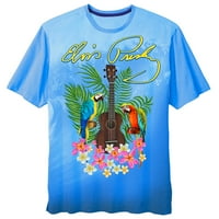 Elvis Presley Parrot Guitar férfi és nagy férfi grafikus póló