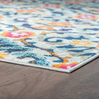 Átmeneti terület szőnyeg damaszt többszínű nappali könnyen tisztítható