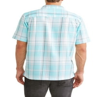 George férfi és nagy férfi rövid ujjú mikroszálas ing, akár 5xl méretű