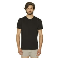 Legénység nyaki fekete szürke pólók 3pk - közepes