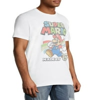 Nintendo Super Mario Crew és a 80-as évek férfi és nagy férfi grafikus pólókban, 2-Pack