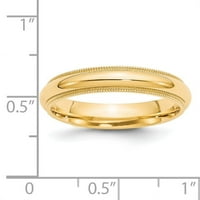 Primal Arany Karátos Sárga Arany Milgrain Kényelmes Esküvői Zenekar Mérete 14