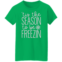 Graphic America ünnepi hideg karácsonyi ünnep a szezon freezin női grafikus póló