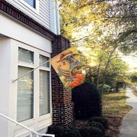 Carolines kincsek PPP3158CHF Schnauzer őszi zászló vászon ház mérete nagy, többszínű
