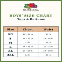 A szövőszékből származó fiúk hosszú ujjú pólók, csomag, méret xs - 2xl