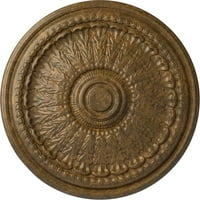 Ekena Millwork 27 OD 1 2 P Brunswick mennyezeti medál, kézzel festett dörzsölt bronz