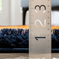 Jól szövött Logan Lowry Absztrakt Hullámok Shag 3D texturált multi 3 '8 5' 3 terület szőnyeg