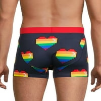 Mad Engine Pride Hearts & Rainbows Unise Boxers, 2-Pack