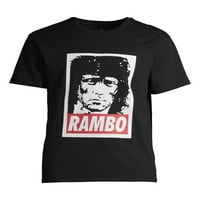 Rambo Snap lövés férfi grafikus póló