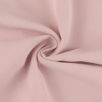 Egyedi alku a nők fodros nyaka gomb lefelé derékig ing ruha rózsaszín m rózsaszín