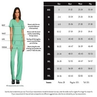 Dickies Advance Medical Medical Scrubs nadrág a nők számára Mid Rise Boot Cut húzózsinór DK200P, XL Petite, Kék kék
