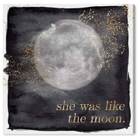 A Wynwood Studio csillagászat és az űr fali művészet vászonnyomata „Olyan volt, mint a hold” otthoni dekoráció, 30 30