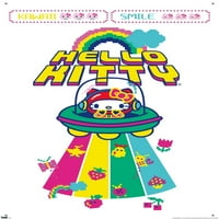 Hello Kitty-Kawaii idegen fal poszter Pushpins, 22.375 34