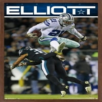 Dallas Cowboys-Ezekiel Elliott Fali Poszter, 22.375 34