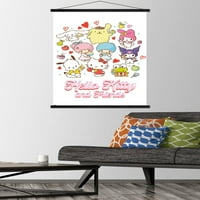 Hello Kitty és barátai-Kawaii kedvenc ízek fali poszter mágneses kerettel, 22.375 34