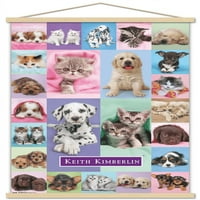 Keith Kimberlin-kiskutyák és cicák fali poszter fa mágneses kerettel, 22.375 34