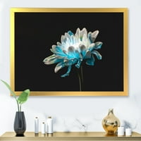 Designart 'A fehér és tiszta kék százszorszép virág közel képe