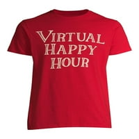 Virtuális boldog órás férfi és nagy férfi grafikus póló